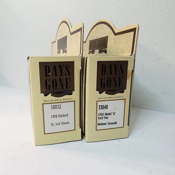 2 Days Gone Die Cast Cars 1936 Packard St. Ivel 1934 Ford Model A Van Madame - Picture 4 of 7